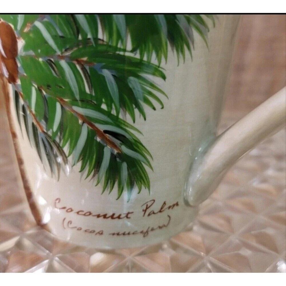 Palm Island Teapot and Cups. Palm Island Cream by FLORIDA
